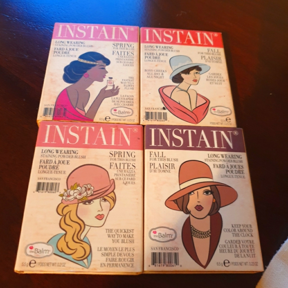 Bundle of TheBalm InStain blushes